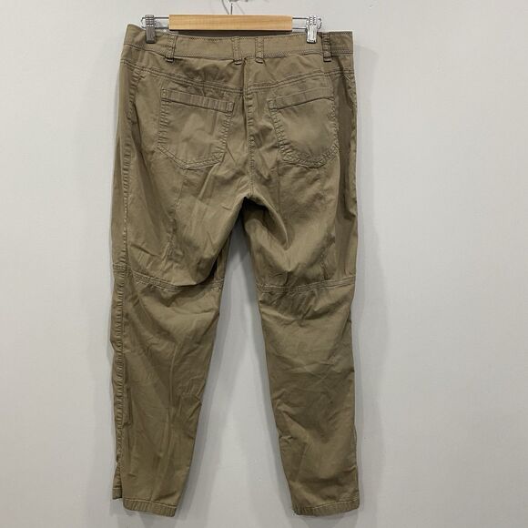 CHICO’S Sz 0.5 Tan Gorpcore Casual Utility Outdoor Twill Hiking Pants Stretch 6 - Picture 2 of 16